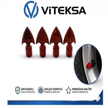 VİTEKSA SİBOP KAPAĞI 4LÜ MIZRAK KIRMIZI SİB007K