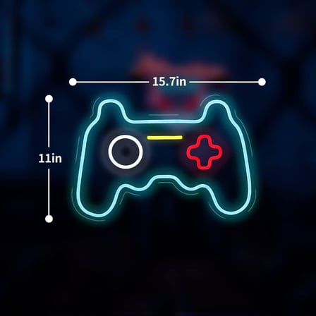 Oyun USB neon tabelası 15,7 x 11 inç Neon Işıklar erkek yatak odası serin oda dekor bar işaretleri duvar led neon tabelalar USB Led Duvar İşareti duvar dekoru için