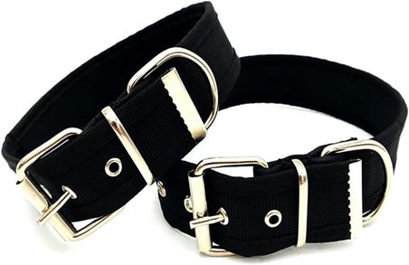Yumuşak Dokulu Kolon Köpek Tasması (L, Kırmızı)