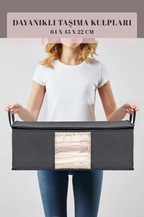 Pencereli Baza Hurç Baza Altı Düzenleyici Set (64 * 45 * 22 Cm, Adet, 3)