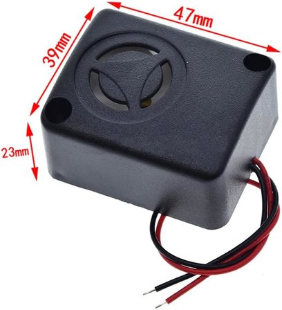 120db Aktif Buzzer DC12V Siren Yüksek Desibel Aralıklı Yüksek Beep Ses Üreteci Alarm Hırsız Araba