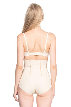 TEN MI Emay 2886 Yüksek Bel Tül Slip Lazer Korse