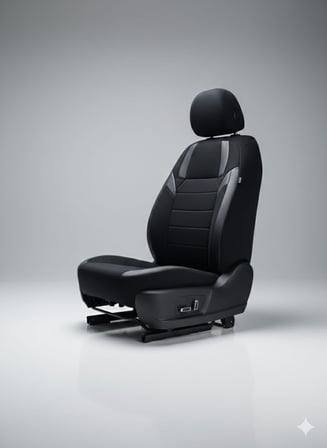Monza Siyah Serisi Peugeot 3008 İle Uyumlu Koltuk Kılıfı TAM SET