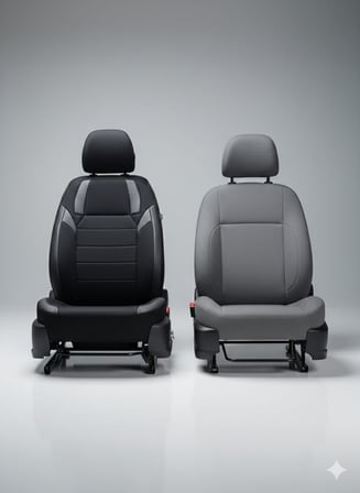 Monza Siyah Serisi Peugeot 3008 İle Uyumlu Koltuk Kılıfı TAM SET
