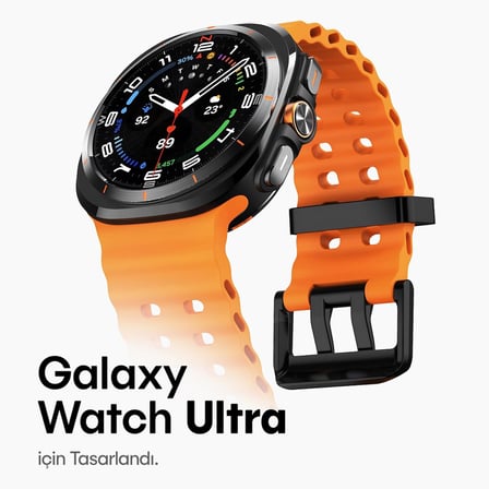 Samsung Galaxy Watch Ultra 47mm ile Uyumlu Delikli Model Ocean Loop Yumuşak ve Hafif Silikon Kordon