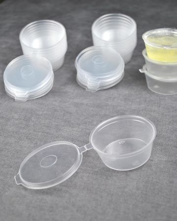 20 Adet Sızdırmaz 40 ml Mini Plastik Saklama Kabı Sosluk Buzluk Kabı, Et Suyu, Kemik Suyu, Sos Kabı