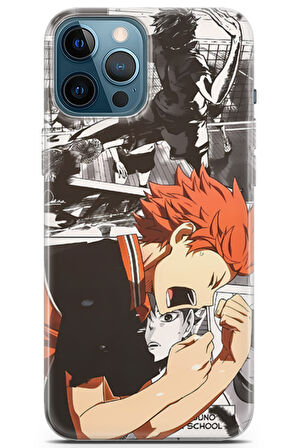 Apple iPhone 12 Pro Max uyumlu Anime 20 Şeffaf Haikyuu Hinata 