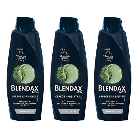 Blendax Men Kepege Karşı Etkili 4 ü 1 Arada 500 ml Şampuan x 3 Adet
