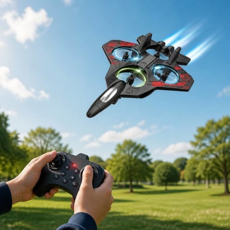 Bowie Jet Drone Çocuklar İçin Kumandalı Kırılmaz Köpük Gövdeli Oyuncak Drone