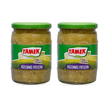 Tamek Közlenmiş Patlıcan 520 gr Cam Kavanoz x 2 Adet