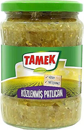 Tamek Közlenmiş Patlıcan 520 gr Cam Kavanoz x 2 Adet