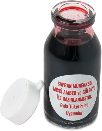 Kırmızı Safran Mürekkebi ve Kahverengi Safran Kalemi Seti