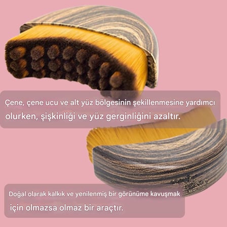 ® Yüz İçin Lenf Drenaj Masaj Fırçası – Ergonomik Lenfatik Kontur Yüz Fırçası, Çene Hattı Şekillendirici, Şişlik Giderici Manuel Yüz Masaj Aleti