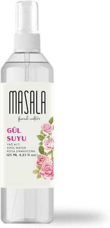 Saf Gül Suyu 125 ml%100 Doğal Yağlı Hidrosol - Tonik Rose Floral Water Hydrosol Tonic