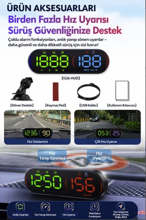 Bajaj Pulsar N250 Uyumlu Bowie GPS Destekli Harici Hız Göstergesi Type-C
