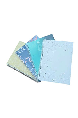 120 Yaprak Set Kapak A4 Kareli Defter 2 Adet