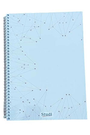 120 Yaprak Set Kapak A4 Kareli Defter 2 Adet