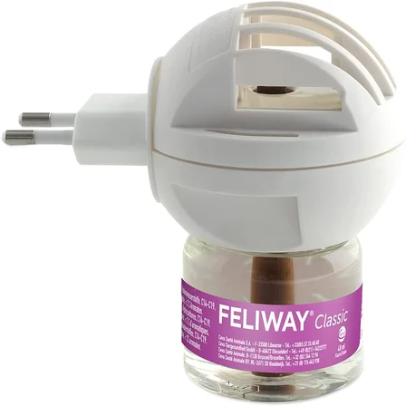 Classic 30 günlük feromon buharlaştırıcı başlangıç seti, 48 ml – kedi ve yavru kedilerde stres belirtilerini azaltmaya yardımcı olur, veterinerler tarafından tavsiye edilir, klinik olarak test