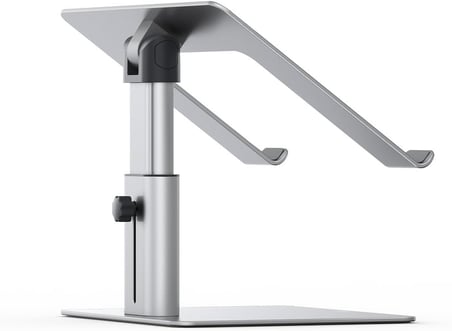Baseus MacBook Metal Ayarlanabilir Dizüstü Bilgisayar Standı, Maks. 10 Kg Ağırlık ve 208 mm Yükseklik, Gümüş (LUJS000012)