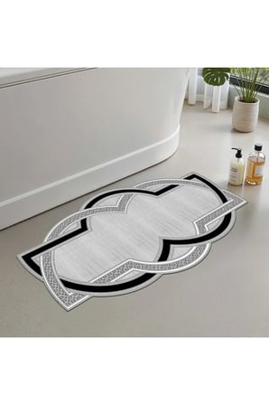 Banyo Paspası, Yumuşak Banyo Halısı, Kaymaz Dot Tabanlı, Yıkanabilir - 60x100