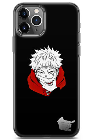 Apple iPhone 11 Pro uyumlu Anime 35 HD UV Baskı itadori Jujutsu