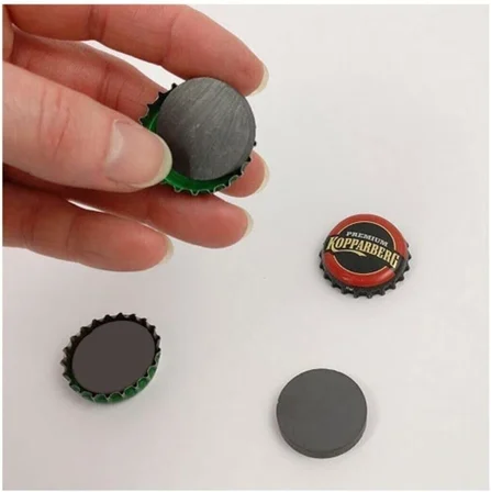 Dünya Magnet 50 Adet 20X3 Büyük Yuvarlak Ferrit Mıknatıs -Kokulu Taş-Nişan Süsleme Mıknatısı(50'Li Paket)