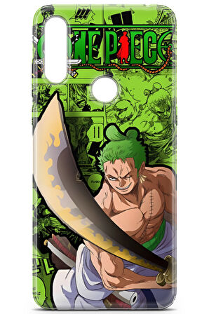 Alcatel 3X 2019 uyumlu Anime 10 Baskılı One Piece Zoro