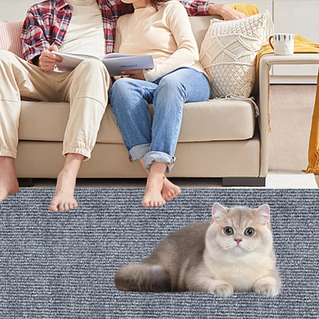 200 cm x 40 cm kedi tırmalama matı, kediler için çizilmeye karşı koruma, kedi tırmalama matı, kediler için tırmalama matı, kedi tırmalama tahtası, halı, kanepe, mobilya için (A)