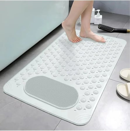 Sea Home 1 Adet Vantuzlu Banyo ve Duş Kaydırmazı Duşa Kabin Küvet İçi Vantuzlu Banyo Paspası BEYAZ RENK 36 X 69,5 cm