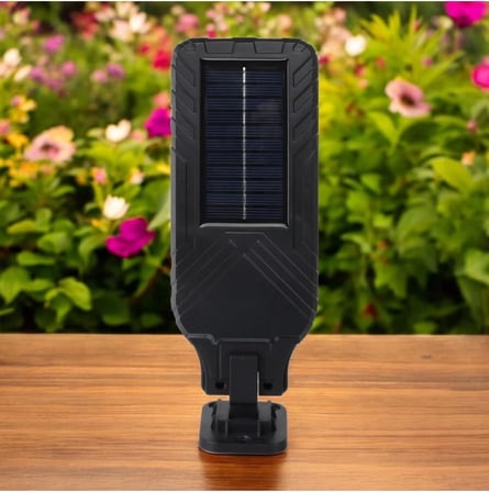Panther Pt-2980 Solar Duvar Lambası, 3 COB LED, Hareket Sensörü, Uzaktan Kumanda, Siyah