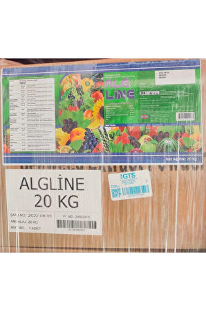 Algline Deniz Yosunu Toz Gübre 20 Kg Alginik Asit % 1 Gibberelic Acid 1 Ppm