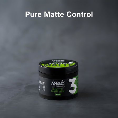 Mat ve Doğal Görünüm Sağlayan Saç Şekillendirici Wax 150 ml | Güçlü &amp; Kalıcı Tutuş | Kadın ve Erkek İçin Saç Şekillendirme Vaksı | Tüm Saç Tipleri