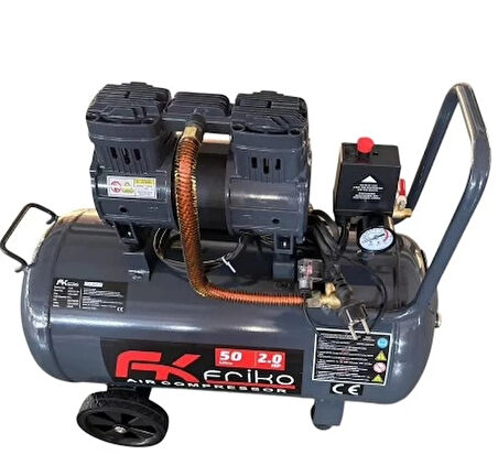 FK FRIKO 50 Litre 2 Hp Yüksek Verimli Yağsız Hava Kompresörü