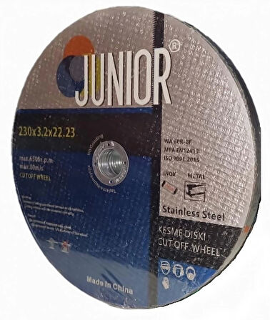 Junior Metal Kesme Taşı İnox 230x3,2x22,23 5li Paket