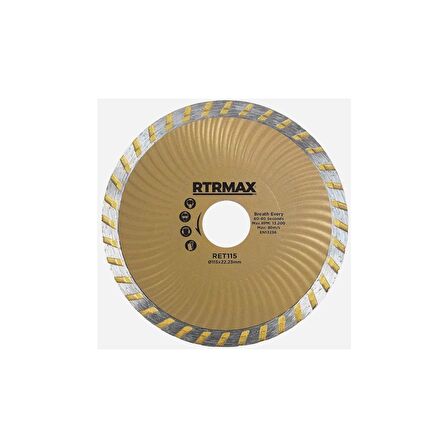 Rtrmax RET180 Turbo Kanallı Elmas Testere 180*22MM