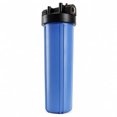 20 inç Big Blue Housing Filtre Kabı ile Yüksek Kapasiteli Filtrasyon 11/2″ Bağlantı