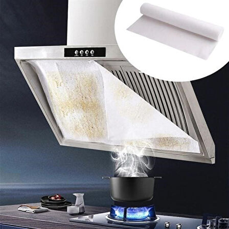 Calais® 2li Yağ Emici Duman Önleyici Pratik Mutfak Davlumbaz Koruyucu Dayanıklı Yedek Filtre 45x90cm