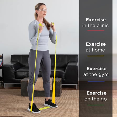 Thera-Band Sarı Yumuşak Egzersiz Pilates Bandı Lastiği 1.5 m Kesme