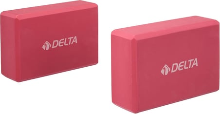 Delta Çiftli Yoga Blok - 2 Adet Yoga Block - Eva Yoga Bloğu Seti,Fuşya