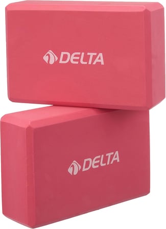 Delta Çiftli Yoga Blok - 2 Adet Yoga Block - Eva Yoga Bloğu Seti,Fuşya