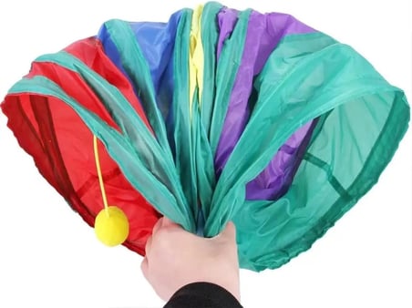 Renkli Kedi ve Köpek Oyun Tüneli – Katlanabilir T Model – 3 Girişli Tasarım – Dayanıklı Plastik – Eğlenceli Evcil Hayvan Oyuncağı – 60x80x30 cm