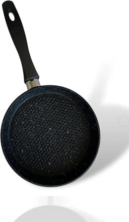 12 cm Granit Sos Tavası – Mini Tereyağı Tavası, Yapışmaz Küçük Tava, Yumurtalık, Sos ve Tereyağı Eritme İçin Tek Kişilik Mutfak Tavası (Yuvarlak)