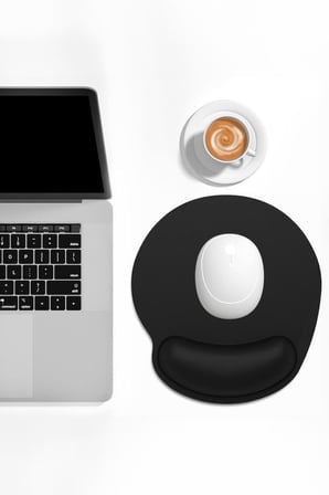 Bilek Destekli Mousepad – Ergonomik Tasarım, Ofis ve Oyun için Siyah