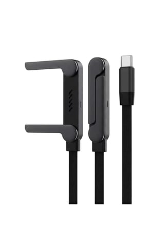 240W Ultra Hızlı Type-C Şarj Kablosu – 1.5M Örgülü, Katlanabilir Standlı Ergonomik Tasarım, PD Hızlı Şarj ve Data Aktarım Kablosu