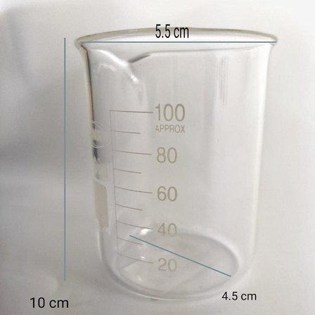 Cam Beher Ölçü Kabı 100 ml