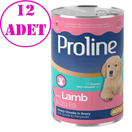 Pro Line Kuzu Etli Yavru Köpek Konserve Maması 400 Gr 12 AD