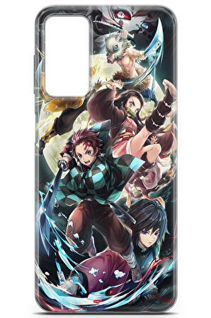 Samsung Galaxy M13 uyumlu Anime 5 HD Kapak Demon Slayer I