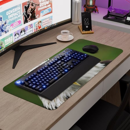 Kartal Oyuncu Gaming Mouse Pad Kauçuk Kaymaz Taban Mousepad (V1, 70x30 XL)