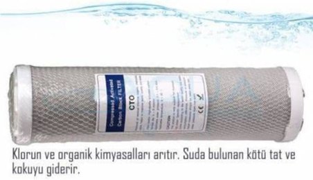 190 Su Arıtma Cihazı Filtresi 3lü Blok Karbon Filtre Seti