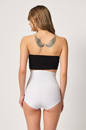 BEYAZ MI Emay 2842 Lazer Dantelli Slip Korse